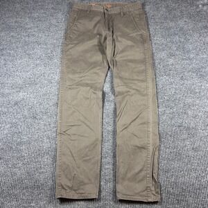 Dockers Pants Men's 30x32 Slim Tapered Chino Brown Stretch Cotton Blend